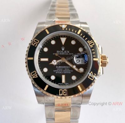 1:1 Replica Rolex Submariner 2-Tone SWISS 3135 V8 Watch Noob Watch Factory